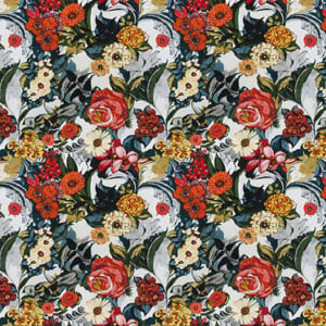 Secret Garden fabric, floral fabrics, floral upholstery, asian florals, retro florals